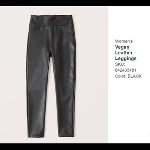 Abercrombie & Fitch Vegan Leather Leggings